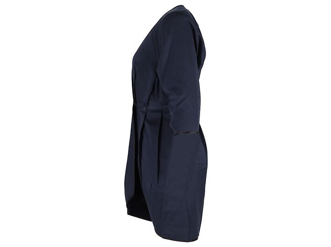 Mini abito a portafoglio Marc Jacobs in cotone blu navy - vista 2