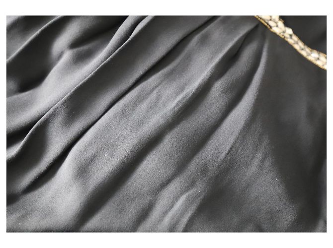 Minivestido de rayón negro con cintura adornada en capas de Temperley London - vista 3