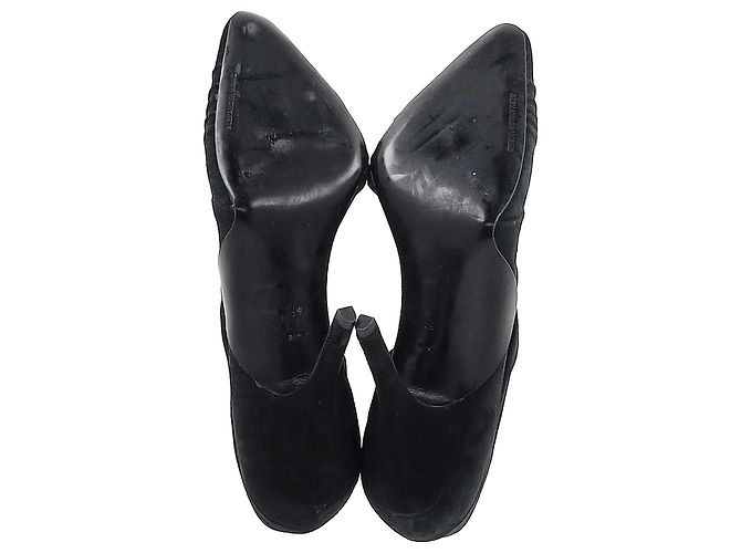 Décolleté da sfilata Alexander Wang Marcelia in pelle scamosciata nera Nero - vista 4