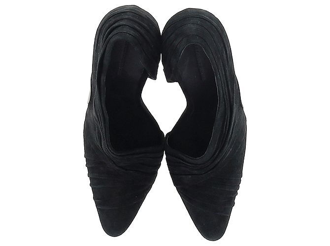 Décolleté da sfilata Alexander Wang Marcelia in pelle scamosciata nera Nero - vista 5