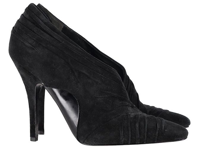 Décolleté da sfilata Alexander Wang Marcelia in pelle scamosciata nera Nero - vista 6