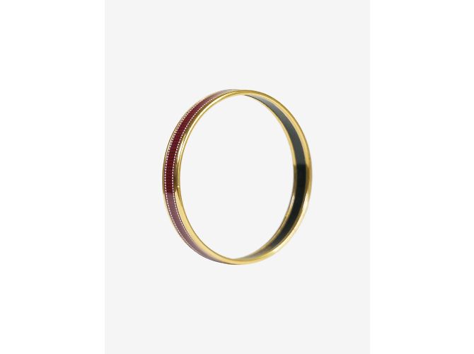 Hermès Bracciale rigido stampato rosso - vista 3