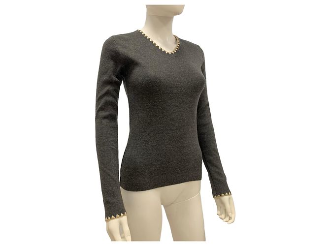 Jersey D&G gris oscuro de lana Gris antracita - vista 10