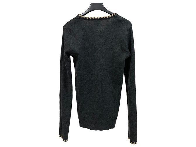 Jersey D&G gris oscuro de lana Gris antracita - vista 2