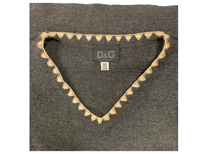 Jersey D&G gris oscuro de lana Gris antracita - vista 3
