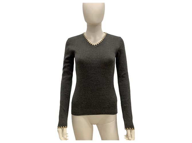 Jersey D&G gris oscuro de lana Gris antracita - vista 5