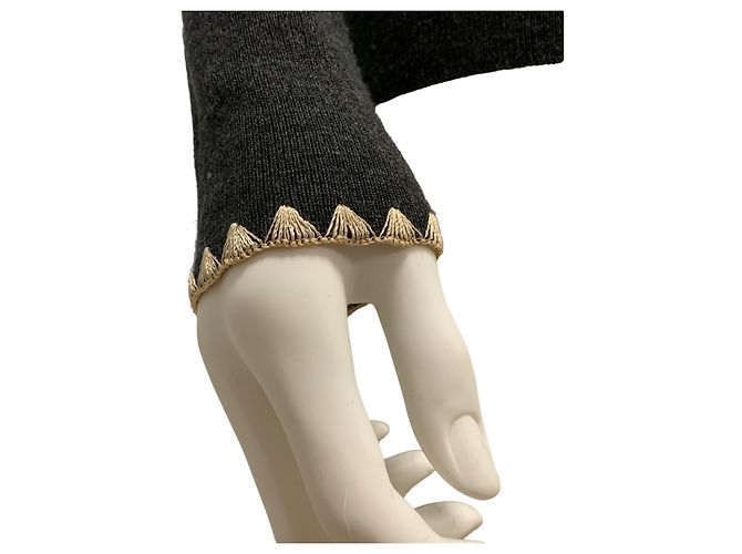 Jersey D&G gris oscuro de lana Gris antracita - vista 7