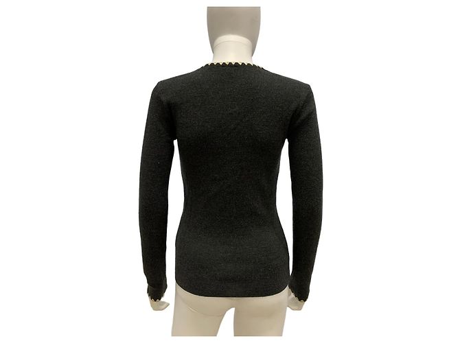 Jersey D&G gris oscuro de lana Gris antracita - vista 8