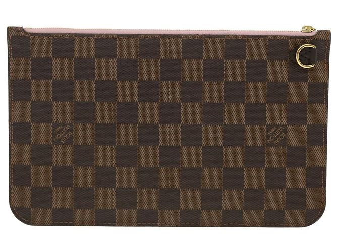 Estuche LOUIS VUITTON Damier Ebene Neverfull MM Estuche para accesorios LV Auth yk6602 - vista 3