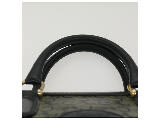 Céline CELINE Borsa a mano in tela macadam con carrozza per cavalli Navy Auth 49448 - vista 14