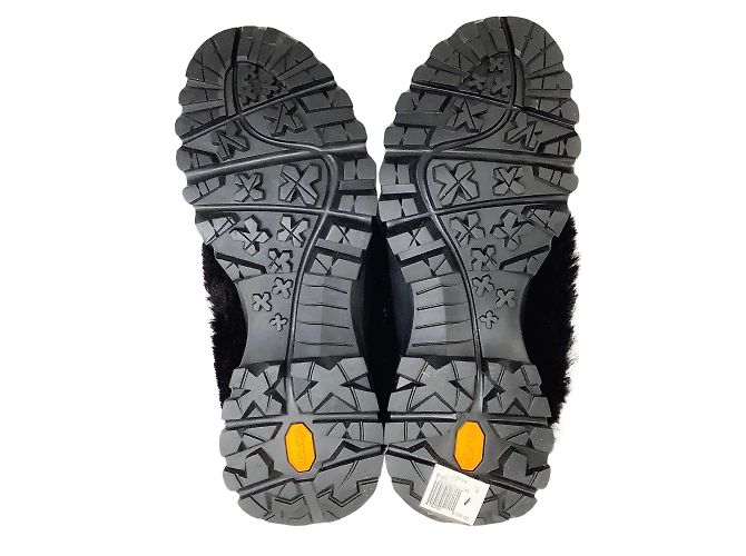 Stella Mc Cartney Schwarze perforierte Trace-Clogs aus Kunstpelz von Stella McCartney - Ansicht 7