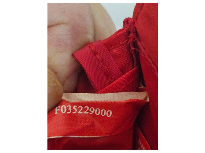 Clutch Christian Dior Rossa in Tessuto Rigato Rosso - vista 2