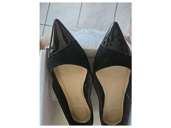 Ballerine Christian Dior Point Velluto Nero e Pelle - vista 5