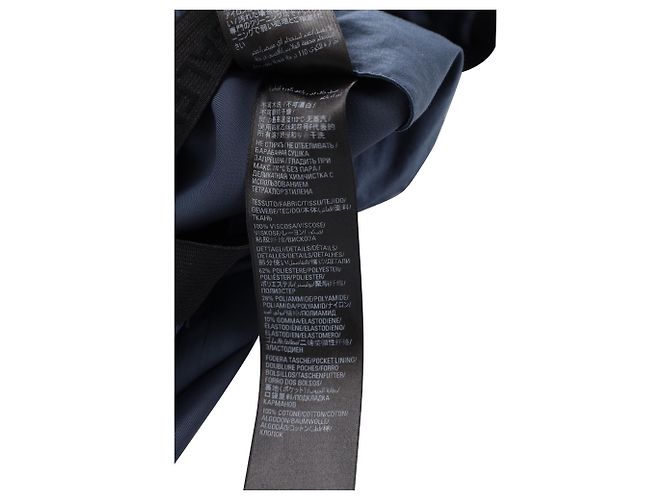 Balenciaga Single-Breasted Blazer Jacket in Navy Blue Viscose - view 6