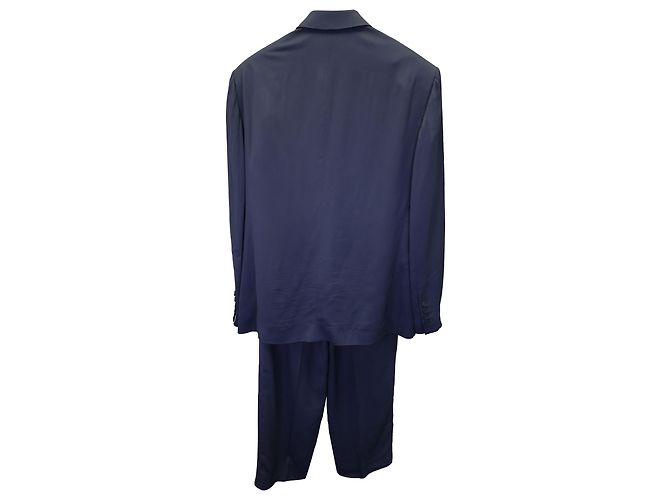 Day Elastische Hose von Balenciaga aus marineblauer Viskose - Ansicht 4