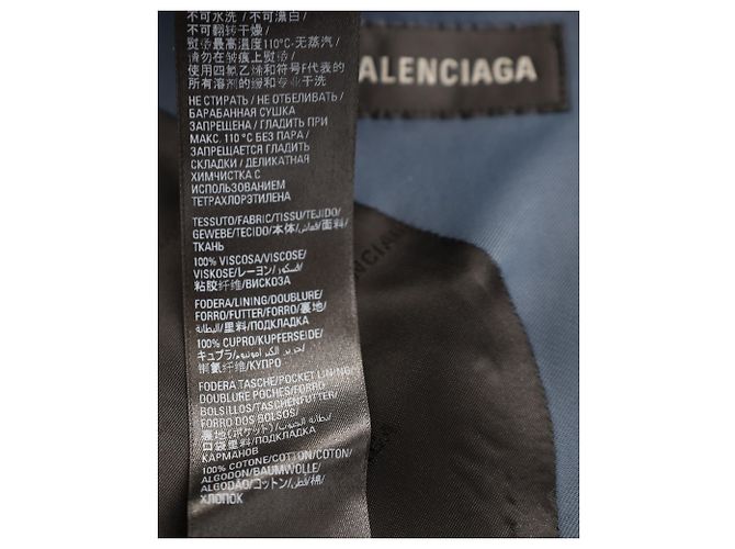 Day Elastische Hose von Balenciaga aus marineblauer Viskose - Ansicht 6
