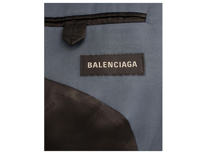 Day Elastische Hose von Balenciaga aus marineblauer Viskose - Ansicht 9