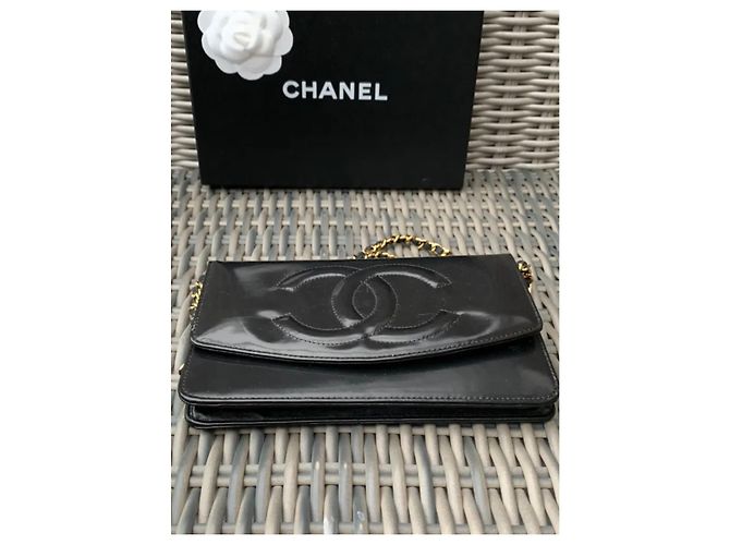 Chanel Portafoglio su catena foderato c Nero - vista 11