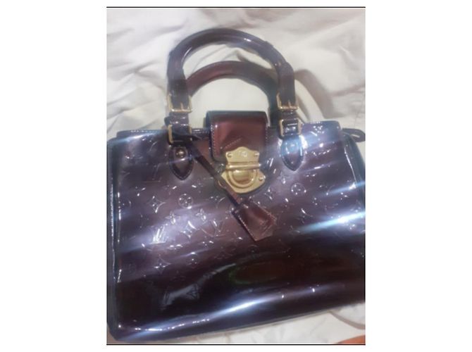 Beverly Borsa a mano Louis Vuitton Melrose Amaranth Pelle Marrone Scuro - vista 3