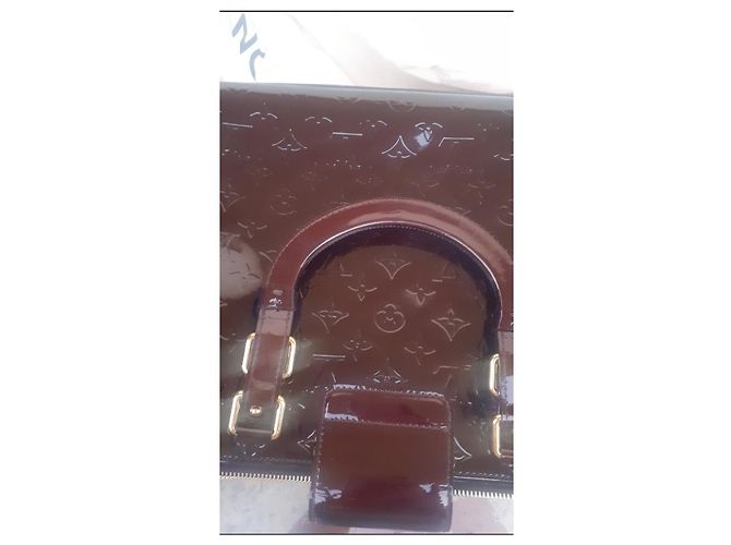 Beverly Borsa a mano Louis Vuitton Melrose Amaranth Pelle Marrone Scuro - vista 6