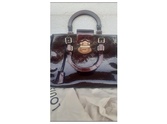 Beverly Borsa a mano Louis Vuitton Melrose Amaranth Pelle Marrone Scuro - vista 4