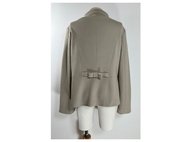 Cappotto corto Marc Cain beige in cashmere e lana - vista 4