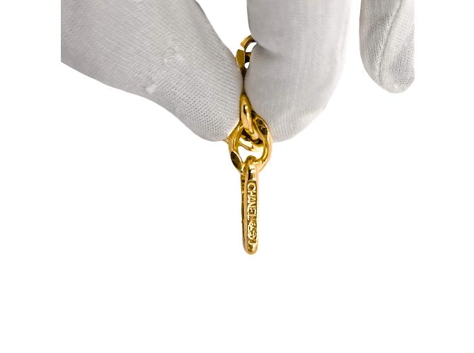 Timeless Chanel Medaillon CC vergoldeter Kettengürtel Vintage 1982 Golden - Ansicht 6