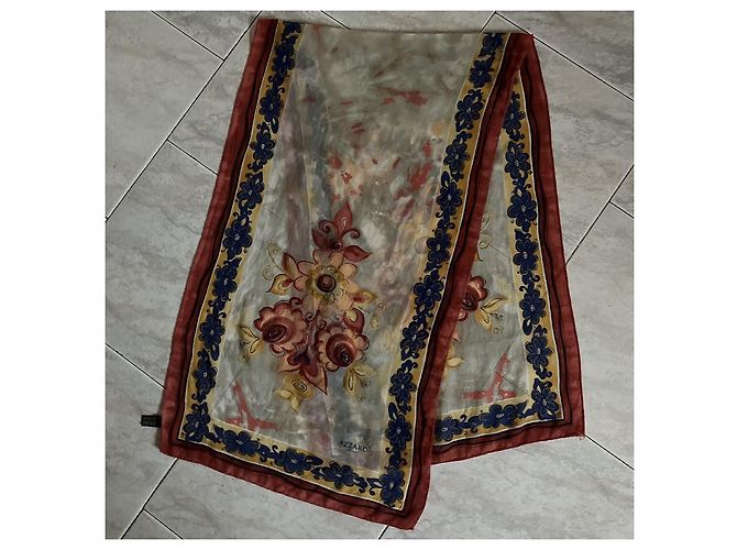 Azzaro Seidenschal mehrfarbig mit Blumenmuster Mehrfarben - Ansicht 2