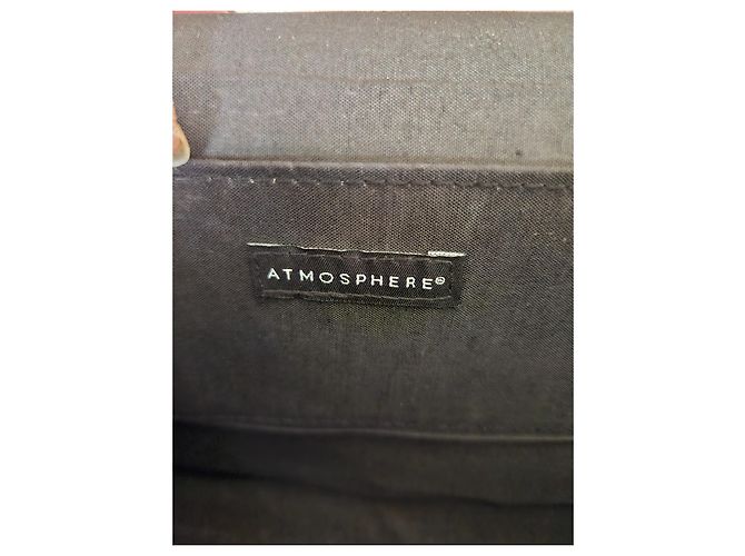 Autre Marque Pochette Atmosphere in pelle nera Nero - vista 3