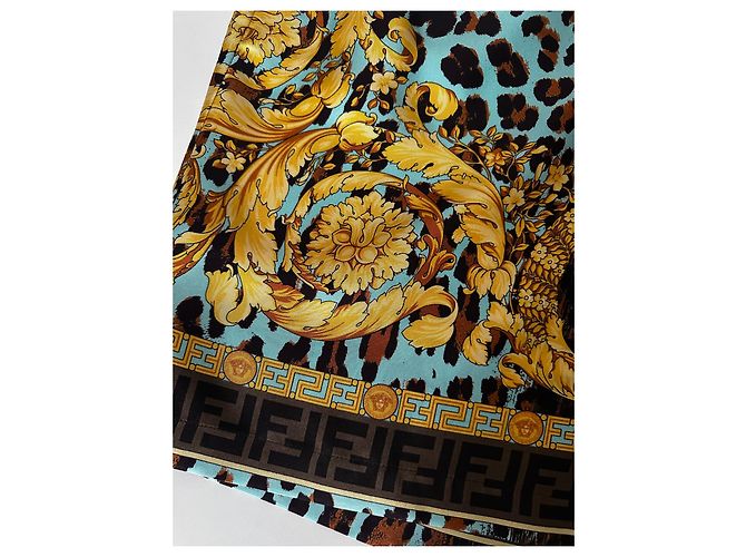Versace Pantaloncini in seta Fendace - vista 2