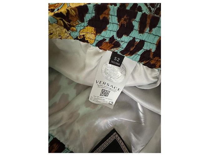 Versace Pantaloncini in seta Fendace - vista 5