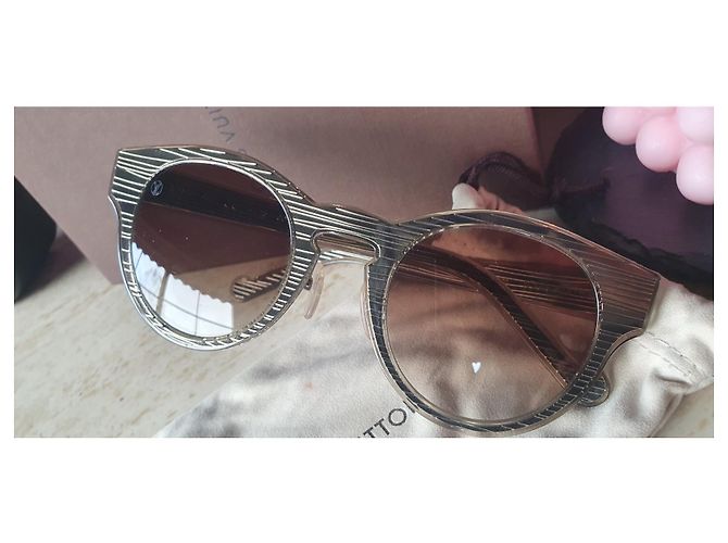 Gafas de sol Louis Vuitton Gris Bronce - vista 6