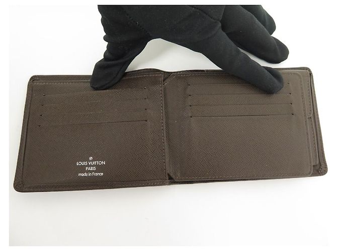 CARTERA LOUIS VUITTON CARTERA TAIGA DE PIEL MARRÓN Castaño - vista 3