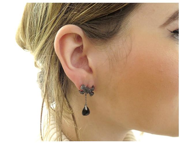 ORECCHINI POMELLATO FOREVER CON ONICE NERA E DIAMANTI - vista 15
