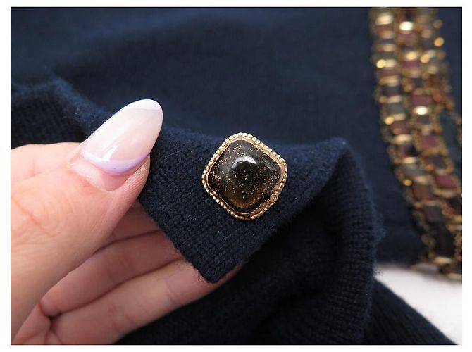 CHANEL JACKEN-CARDIGAN ORNE PARIS-BYZANCE P41690K03132 S 36 KASCHMIRWESTE Marineblau - Ansicht 9