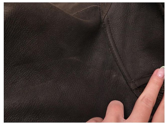 MANTEL LANVIN AUS BRAUNEM SCHAFLEDER 52 L SHEARLING-LEDERMANTEL - Ansicht 10