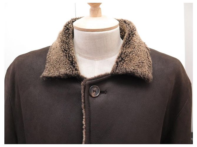 MANTEL LANVIN AUS BRAUNEM SCHAFLEDER 52 L SHEARLING-LEDERMANTEL - Ansicht 2