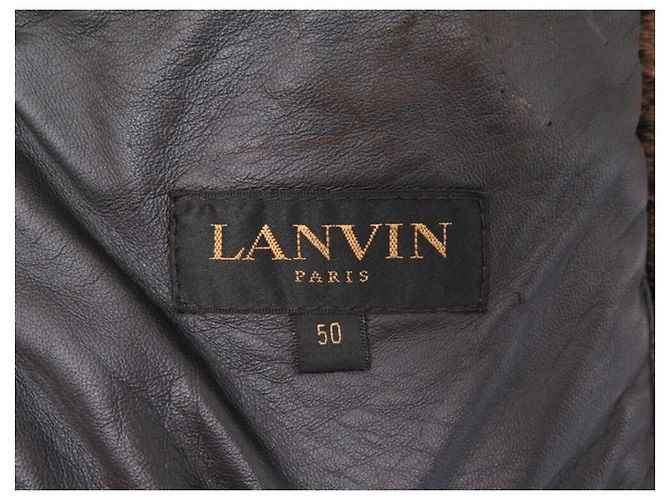 MANTEL LANVIN AUS BRAUNEM SCHAFLEDER 52 L SHEARLING-LEDERMANTEL - Ansicht 3