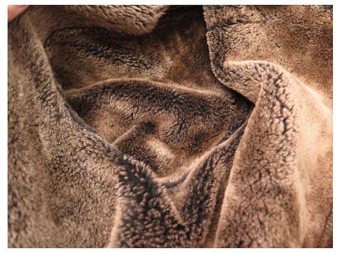 MANTEL LANVIN AUS BRAUNEM SCHAFLEDER 52 L SHEARLING-LEDERMANTEL - Ansicht 6