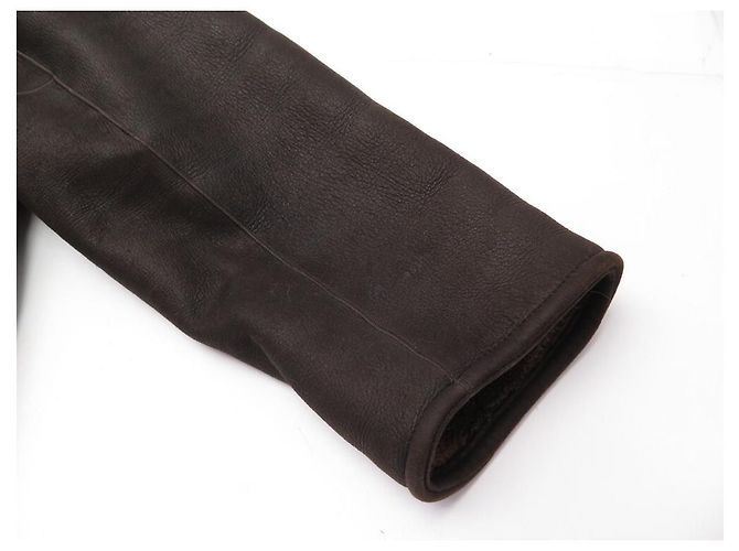 MANTEL LANVIN AUS BRAUNEM SCHAFLEDER 52 L SHEARLING-LEDERMANTEL - Ansicht 7