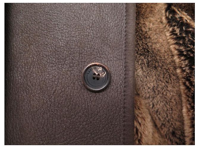 MANTEL LANVIN AUS BRAUNEM SCHAFLEDER 52 L SHEARLING-LEDERMANTEL - Ansicht 8