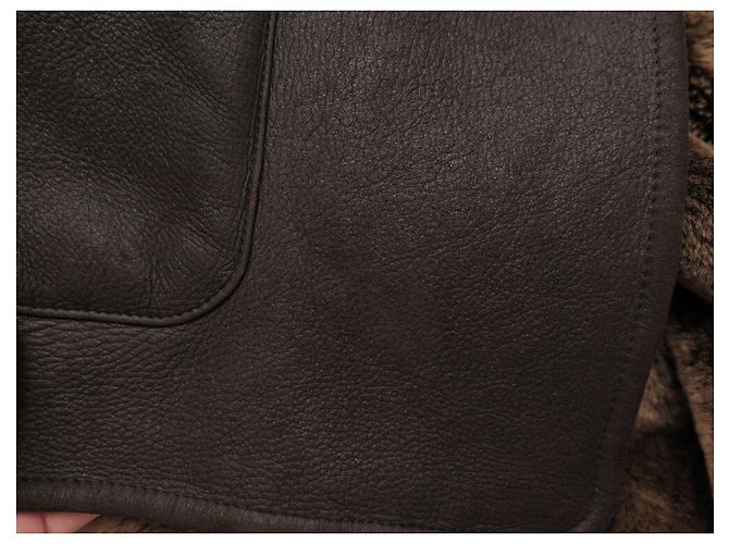 MANTEL LANVIN AUS BRAUNEM SCHAFLEDER 52 L SHEARLING-LEDERMANTEL - Ansicht 9