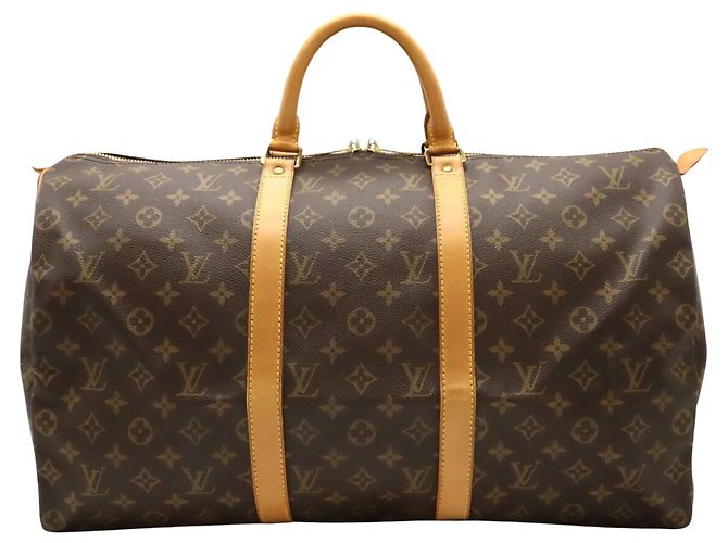 Louis Vuitton Keepall 50 Brown Cloth ref.1027192 - Joli Closet