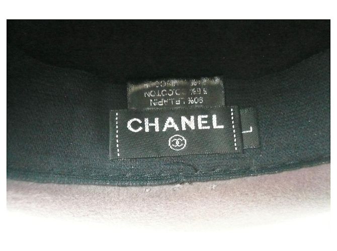 CHANEL Cappello in feltro di lana a tesa larga Nuovo stato TL Multicolore - vista 4