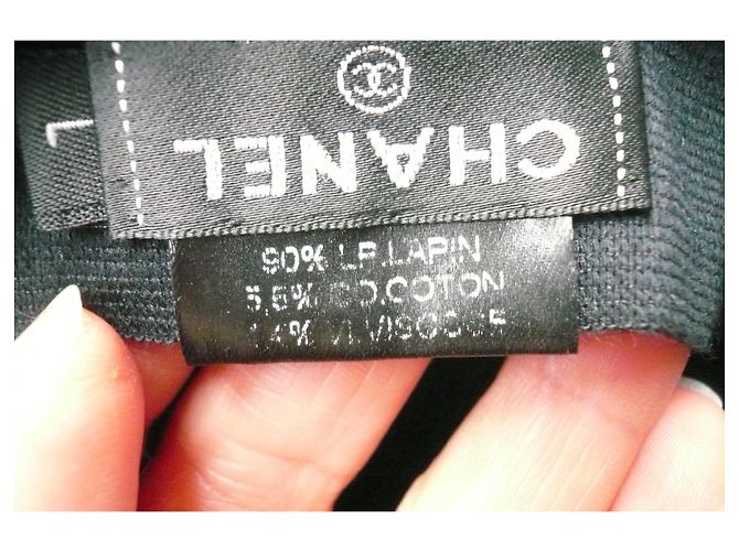 CHANEL Cappello in feltro di lana a tesa larga Nuovo stato TL Multicolore - vista 5