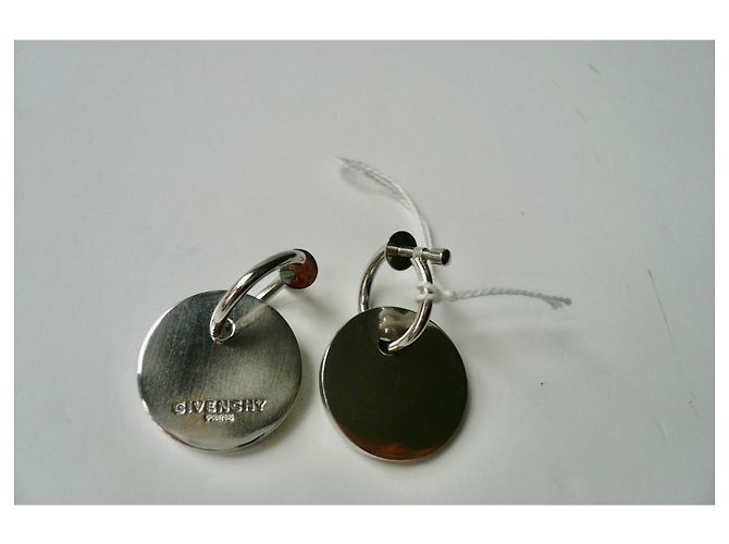 GIVENCHY Orecchini a clip in metallo argentato e specchio TU Argento - vista 2