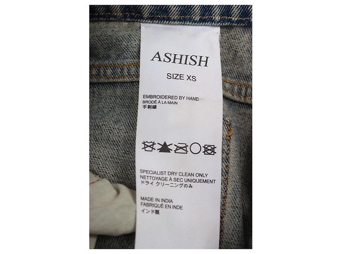 Autre Marque Jeans Ashish blu in cotone XS - vista 10