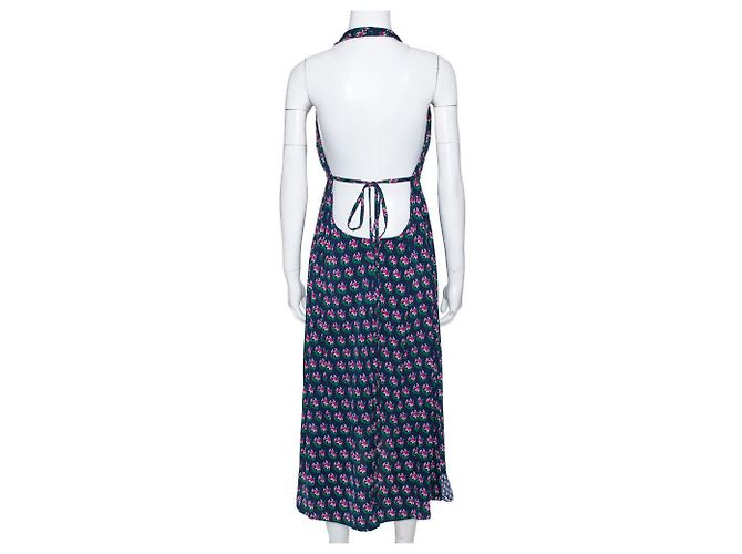 Diane Von Furstenberg Vestido halter Leyland de seda con estampado floral de DvF Zen - vista 2