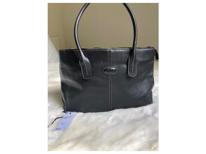 Bolso de mano Tod's Holly en cuero negro - vista 7