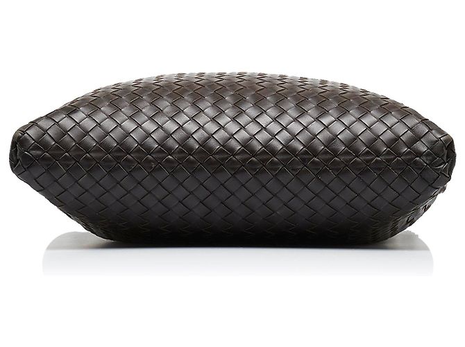 Bottega Veneta Borsa a Tracolla Marrone Intrecciato Marrone scuro - vista 4